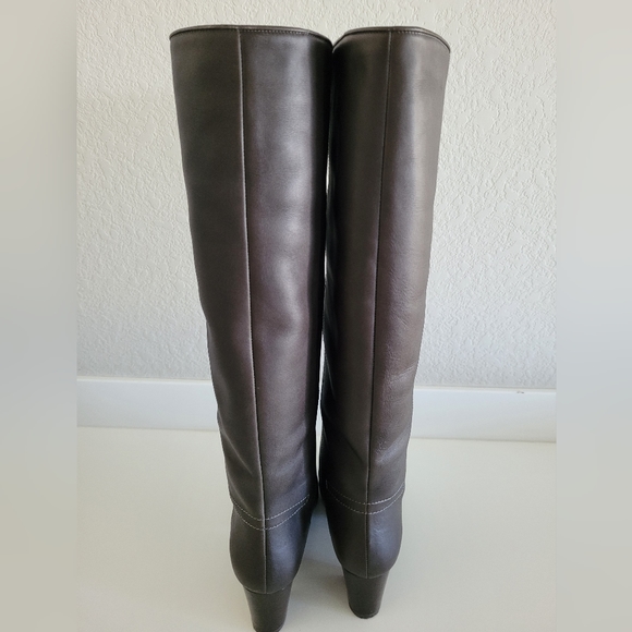 LANVIN almost like new brown gray tall boots - Picture 7 of 11